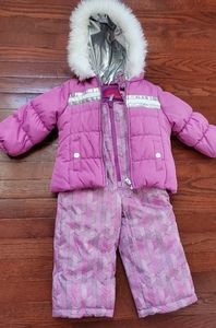London Fog Snowsuit 24 months Pink and Purple